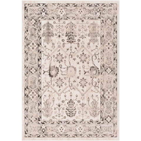 Image of Surya Rafetus Traditional Camel, Black, Light Gray, Charcoal, White Rugs ETS-2347