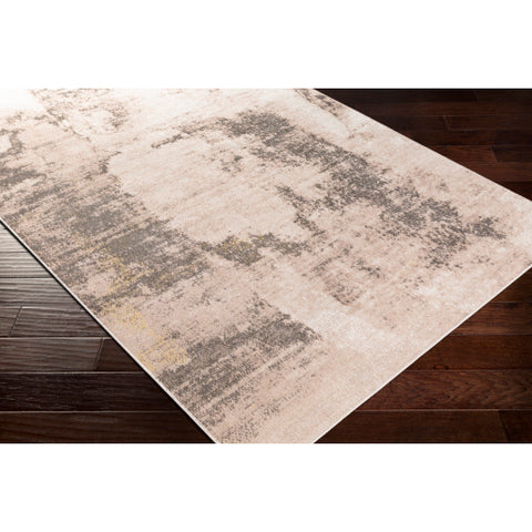 Image of Surya Rafetus Modern Charcoal, Camel, Butter, White Rugs ETS-2348