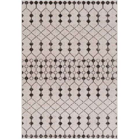 Image of Surya Rafetus Global Charcoal, Black, White Rugs ETS-2353