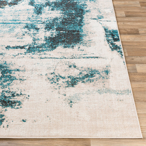 Image of Surya Rafetus Modern Teal, Black, Butter, Camel, White Rugs ETS-2354