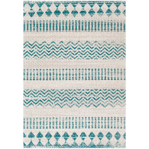 Surya Rafetus Global Teal, Charcoal, White Rugs ETS-2356