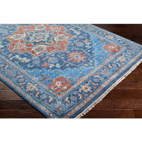Image of Surya Elixir Traditional Bright Blue, Navy, Khaki, Clay, Sage, Camel Rugs EXI-1000