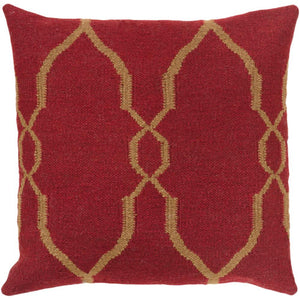 Surya Fallon Transitional Dark Red, Dark Brown Pillow Kit FA-019-Wanderlust Rugs
