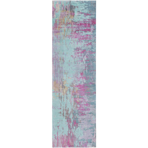 Image of Surya Felicity Modern Bright Purple, Teal, Bright Pink, Tan, Aqua Rugs FCT-8003