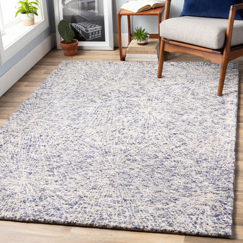 Image of Surya Falcon Modern Navy, Khaki, Cream Rugs FLC-8008