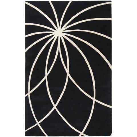 Image of Surya Forum Modern Black, Cream Rugs FM-7072