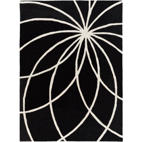 Image of Surya Forum Modern Black, Cream Rugs FM-7072