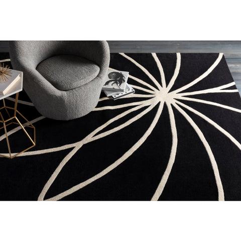 Image of Surya Forum Modern Black, Cream Rugs FM-7072