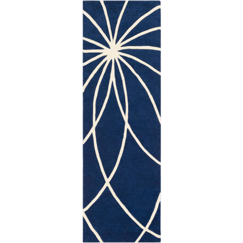 Image of Surya Forum Modern Dark Blue, Cream Rugs FM-7186