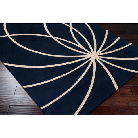 Image of Surya Forum Modern Dark Blue, Cream Rugs FM-7186