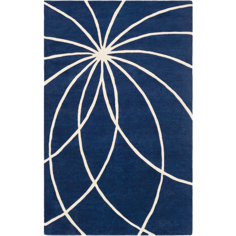 Image of Surya Forum Modern Dark Blue, Cream Rugs FM-7186