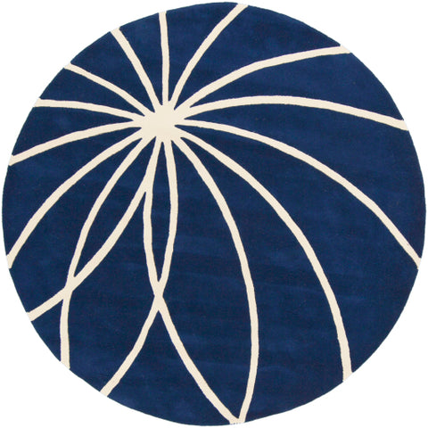 Image of Surya Forum Modern Dark Blue, Cream Rugs FM-7186