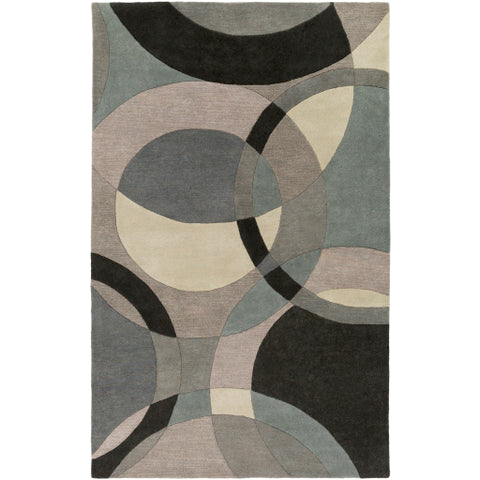 Image of Surya Forum Modern Khaki, Denim, Charcoal, Black, Taupe, Medium Gray Rugs FM-7193