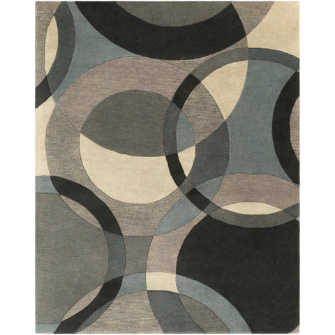 Image of Surya Forum Modern Khaki, Denim, Charcoal, Black, Taupe, Medium Gray Rugs FM-7193