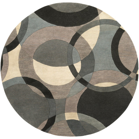 Image of Surya Forum Modern Khaki, Denim, Charcoal, Black, Taupe, Medium Gray Rugs FM-7193