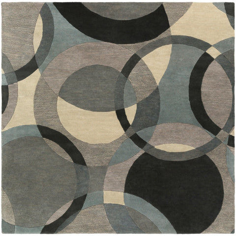 Image of Surya Forum Modern Khaki, Denim, Charcoal, Black, Taupe, Medium Gray Rugs FM-7193