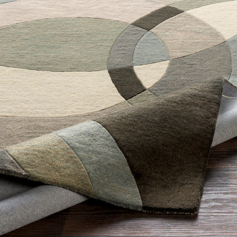 Image of Surya Forum Modern Khaki, Denim, Charcoal, Black, Taupe, Medium Gray Rugs FM-7193