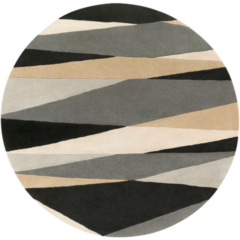 Image of Surya Forum Modern Black, Cream, Taupe, Medium Gray, Butter Rugs FM-7205