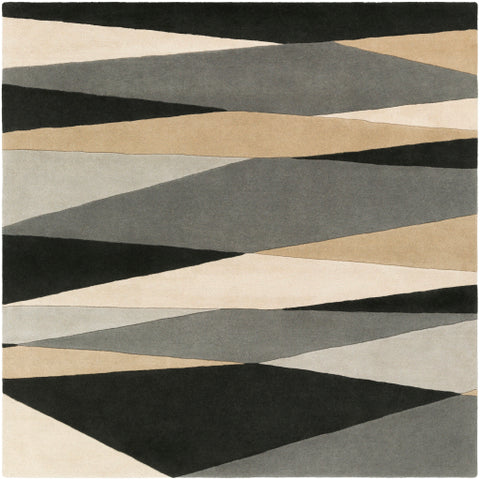 Image of Surya Forum Modern Black, Cream, Taupe, Medium Gray, Butter Rugs FM-7205