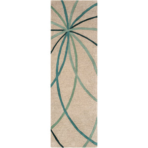 Surya Forum Modern Grass Green, Teal, Sage, Dark Green, Taupe Rugs FM-7216