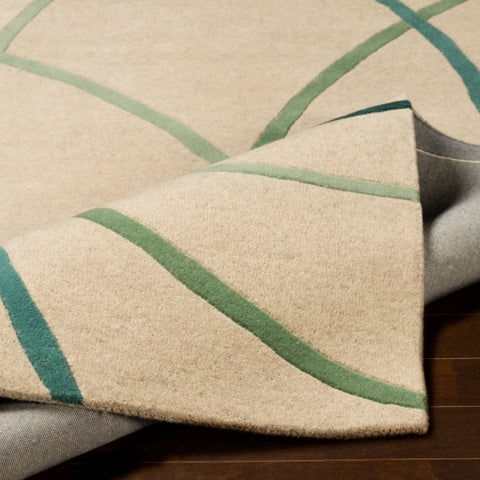 Image of Surya Forum Modern Grass Green, Teal, Sage, Dark Green, Taupe Rugs FM-7216