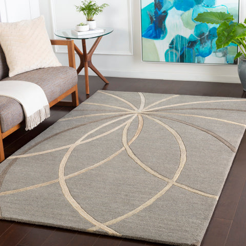 Image of Surya Forum Modern Medium Gray, Cream, Camel, Light Gray Rugs FM-7217