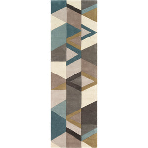 Surya Forum Modern Teal, Sage, Tan, Taupe, Charcoal, Cream, Camel Rugs FM-7219