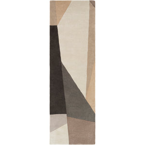 Surya Forum Modern Charcoal, Light Gray, Khaki, Camel, Cream, Taupe Rugs FM-7225