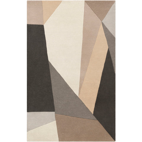 Image of Surya Forum Modern Charcoal, Light Gray, Khaki, Camel, Cream, Taupe Rugs FM-7225