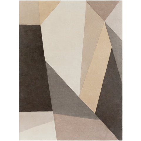 Image of Surya Forum Modern Charcoal, Light Gray, Khaki, Camel, Cream, Taupe Rugs FM-7225