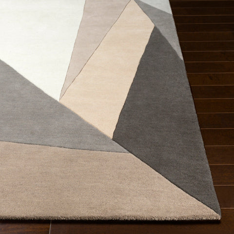 Image of Surya Forum Modern Charcoal, Light Gray, Khaki, Camel, Cream, Taupe Rugs FM-7225