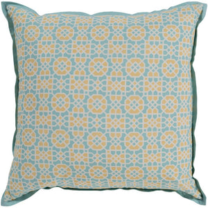 Surya Francesco Bohemian/Global Aqua, Wheat, Cream Pillow Kit FNC-005-Wanderlust Rugs