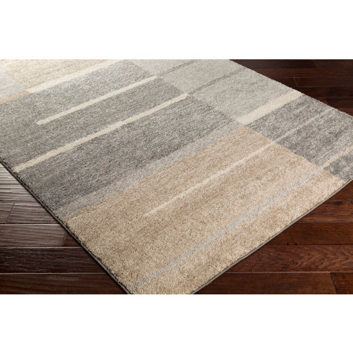Surya Fowler Modern Medium Gray, Taupe, Light Gray, Ivory Rugs FOW-1000