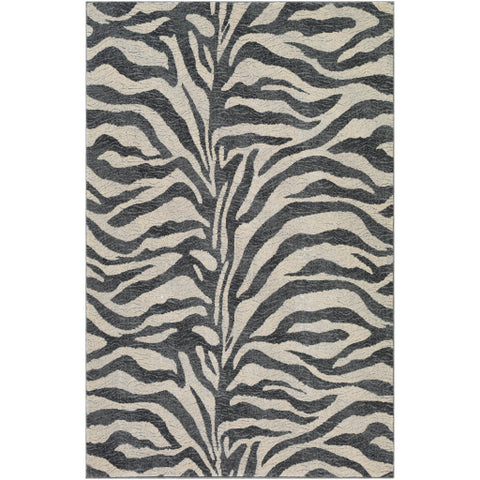 Image of Surya Florence Modern Black, Charcoal, Beige, Light Gray, Medium Gray Rugs FRO-2318