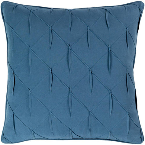 Surya Gretchen Texture Dark Blue Pillow Cover GCH-002-Wanderlust Rugs