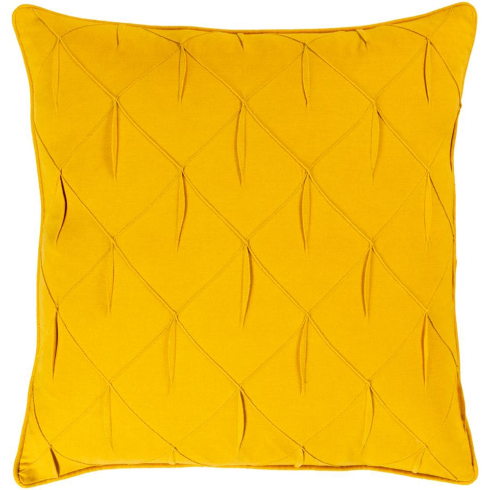 Surya Gretchen Texture Bright Yellow Pillow Cover GCH-005-Wanderlust Rugs