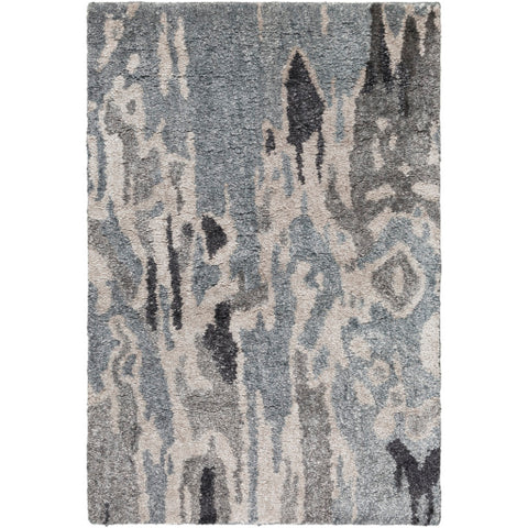 Image of Surya Gemini Modern Charcoal, Black, Taupe Rugs GMN-4008