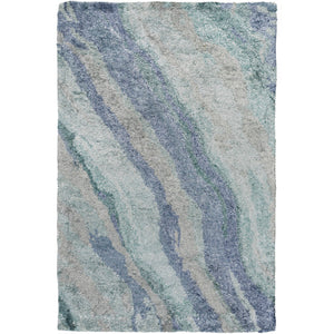 Surya Gemini Modern Sea Foam, Teal, Emerald, Pale Blue, Medium Gray Rugs GMN-4039