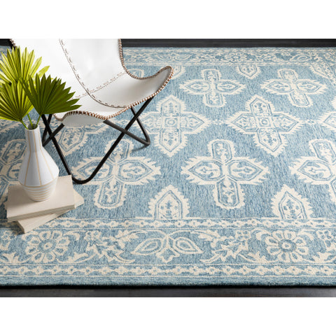 Image of Surya Granada Global Pale Blue, Beige, Sky Blue Rugs GND-2300