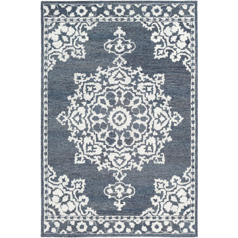 Image of Surya Granada Traditional Charcoal, Cream Rugs GND-2309