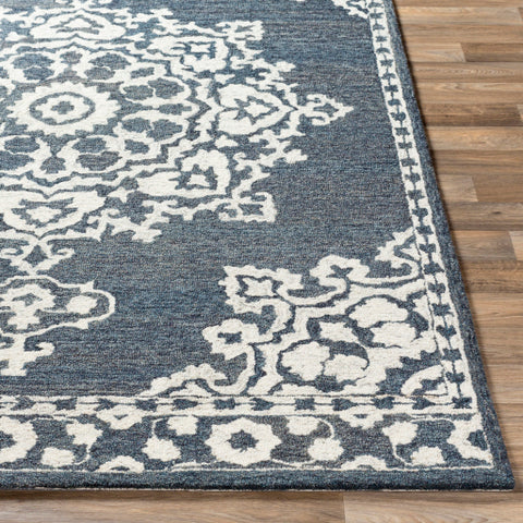 Image of Surya Granada Traditional Charcoal, Cream Rugs GND-2309