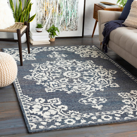 Image of Surya Granada Traditional Charcoal, Cream Rugs GND-2309