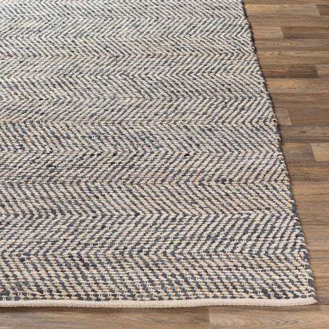 Image of Surya Giovanni Rustic Charcoal, Cream Rugs GNI-1000