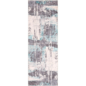 Surya Genesis Modern White, Medium Gray, Pale Blue, Silver Gray, Denim Rugs GNS-2301