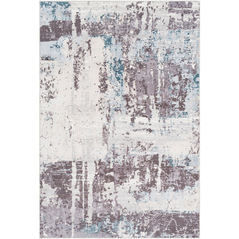 Image of Surya Genesis Modern White, Medium Gray, Pale Blue, Silver Gray, Denim Rugs GNS-2301