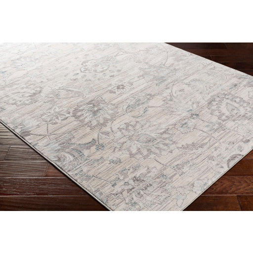 Surya Genesis Traditional Silver Gray, White, Denim, Pale Blue, Medium Gray Rugs GNS-2303