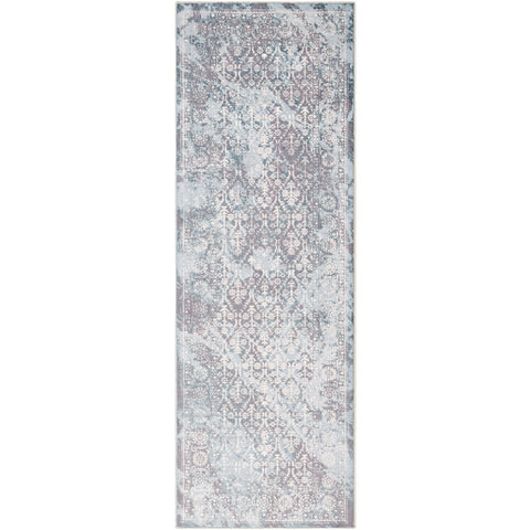 Image of Surya Genesis Traditional Silver Gray, White, Pale Blue, Medium Gray, Denim Rugs GNS-2304