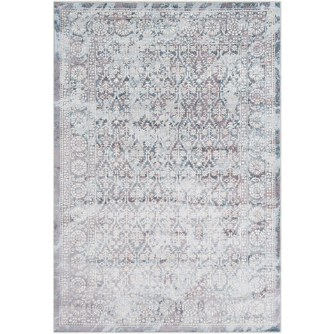 Image of Surya Genesis Traditional Silver Gray, White, Pale Blue, Medium Gray, Denim Rugs GNS-2304