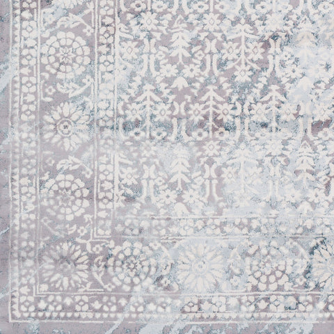 Image of Surya Genesis Traditional Silver Gray, White, Pale Blue, Medium Gray, Denim Rugs GNS-2304