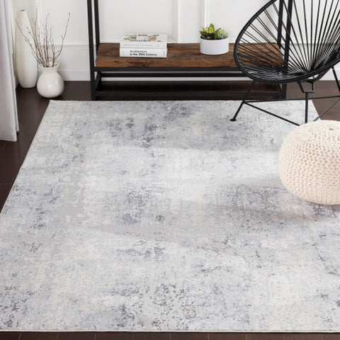 Image of Surya Genesis Modern Silver Gray, White, Pale Blue, Medium Gray, Denim Rugs GNS-2305